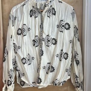 Alix of Bohemia Poet Java Flowers Blouse Size Small